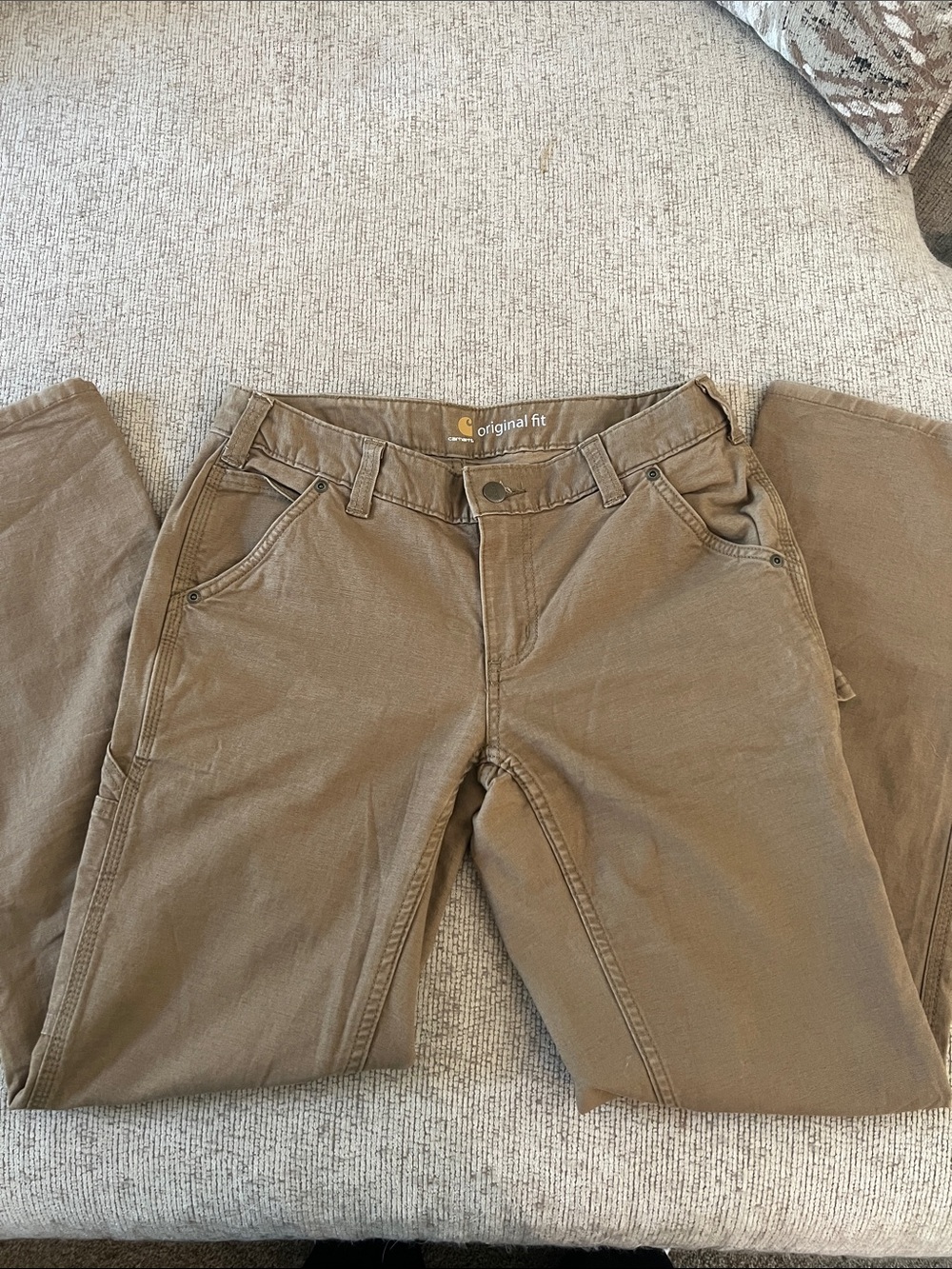 Carhartt Tan Canvas Cargo Pants - Picture 2 of 13